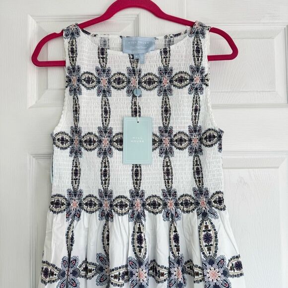 Hill House Marseilles Geo Cosima Nap Dress Medium - Picture 2 of 4